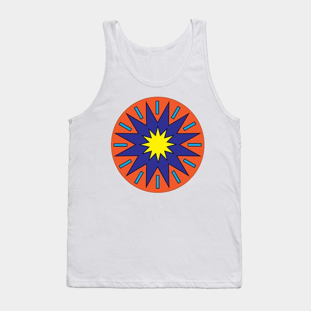 Star Circle design. Tank Top by Madhur